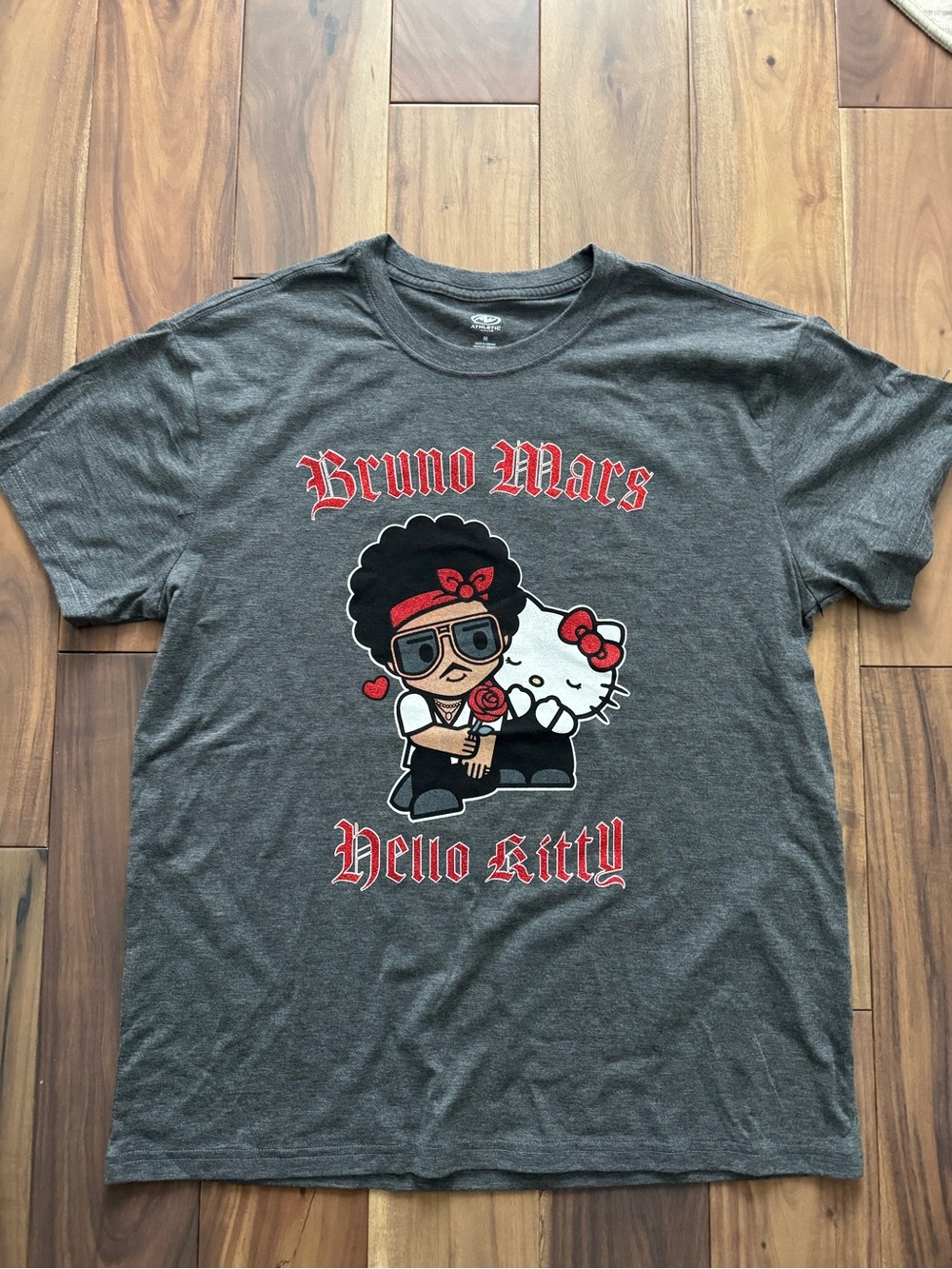 Bruno Mars x Hello Kitty Graphic Tee - Dark Gray